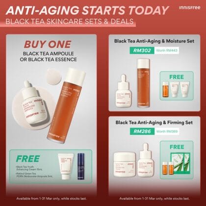 Innisfree Black Tea Skincare Deals